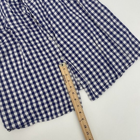 Zara Size Small Blue White Gingham Check Cut Out Midi Dress - Picture 10 of 12